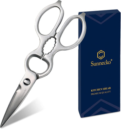 Kitchen Scissors All Purpose Heavy Duty Scissors Titanium Coated, Kitchen Shears for Food, Micro Serrated with Detachable Blades
