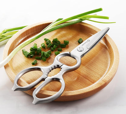 Kitchen Scissors All Purpose Heavy Duty Scissors Titanium Coated, Kitchen Shears for Food, Micro Serrated with Detachable Blades
