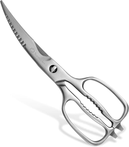 Kitchen Scissors All Purpose Heavy Duty Scissors Titanium Coated, Kitchen Shears for Food, Micro Serrated with Detachable Blades