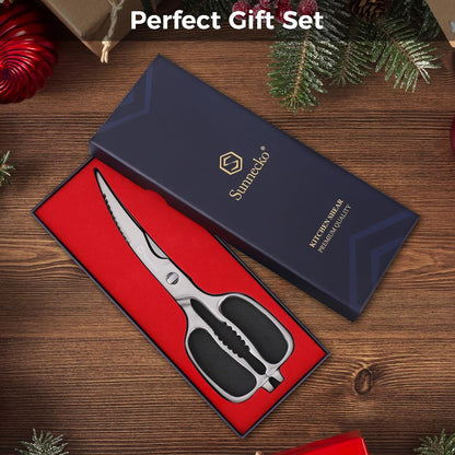 Kitchen Scissors All Purpose Heavy Duty Scissors Titanium Coated, Kitchen Shears for Food, Micro Serrated with Detachable Blades