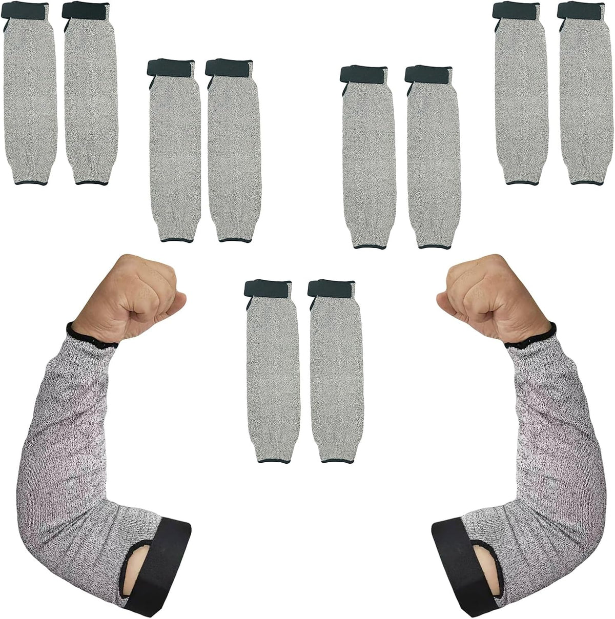 Cut Resistant Farmers Sleeves, Arm Burn Protection Sleeve for Thin Skin and Bruising, Arm Guards for Men Women