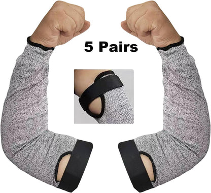 Cut Resistant Farmers Sleeves, Arm Burn Protection Sleeve for Thin Skin and Bruising, Arm Guards for Men Women