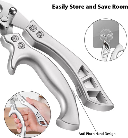 Poultry Shears, Heavy Duty Kitchen Shears With Anti-Slip Handle，Poultry Scissors for Meat, Chicken, Bone,Turkey, Fish