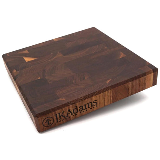 Professional Series End Grain Cutting Board, Walnut, 12" x 12" x 2"