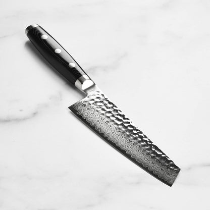 HD 5.5" Prep Knife - Made in Japan - VG10 Hammered Damascus Stainless Steel Utility Knife