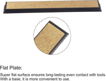 Diamond Sharpening Stone, 6" x 0.8" (150mm x 20mm) 80 Grits Titanium Coated Whetstone Sharpener Grinding Plate Hand Tool