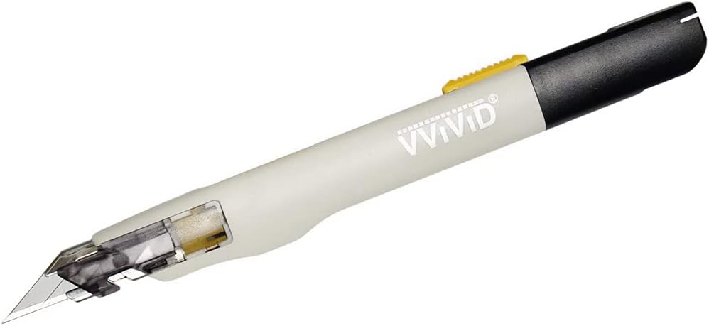 VViViD Premium Retractable Precision Balanced Multi-Use Utility Cutting Knife for Automotive Vinyl Wraps (1 Pack)