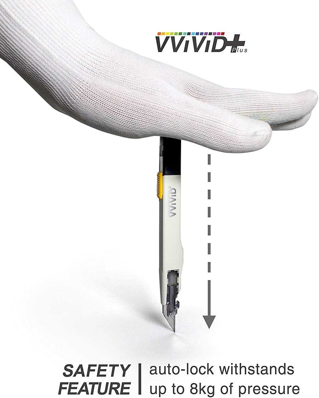 VViViD Premium Retractable Precision Balanced Multi-Use Utility Cutting Knife for Automotive Vinyl Wraps (1 Pack)