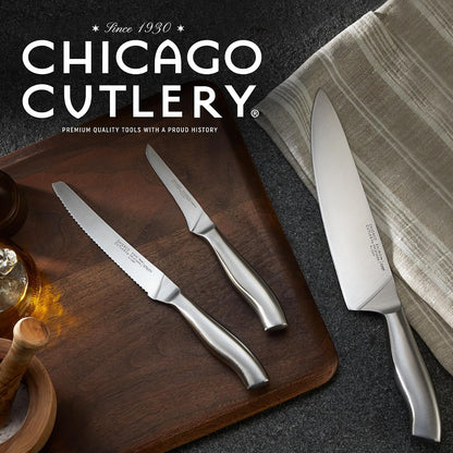 Insignia Steel Steak Knives, 4.5" Stainless Steel Blades for Effortless Cutting, For Home Kitchen and Professional Use