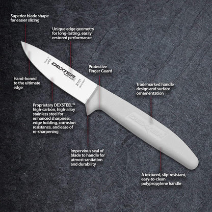 3½" Vegetable Knife, S151PCP, SANI-Safe Series