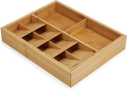 DrawerStore Compact Knife Organizer, holds up to 9 knives, Kitchen Organization & Drawer Storage, Bamboo