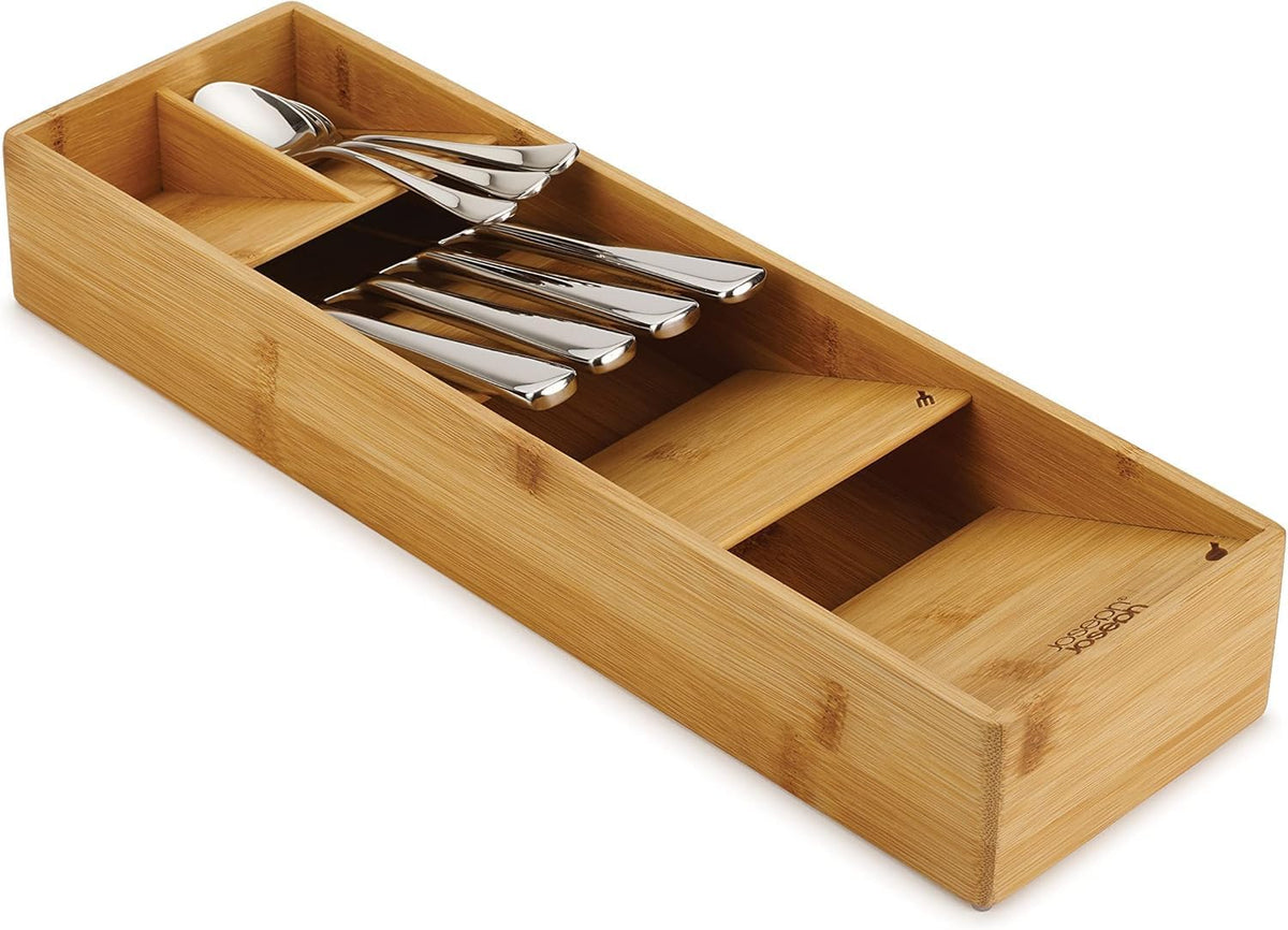 DrawerStore Compact Knife Organizer, holds up to 9 knives, Kitchen Organization & Drawer Storage, Bamboo