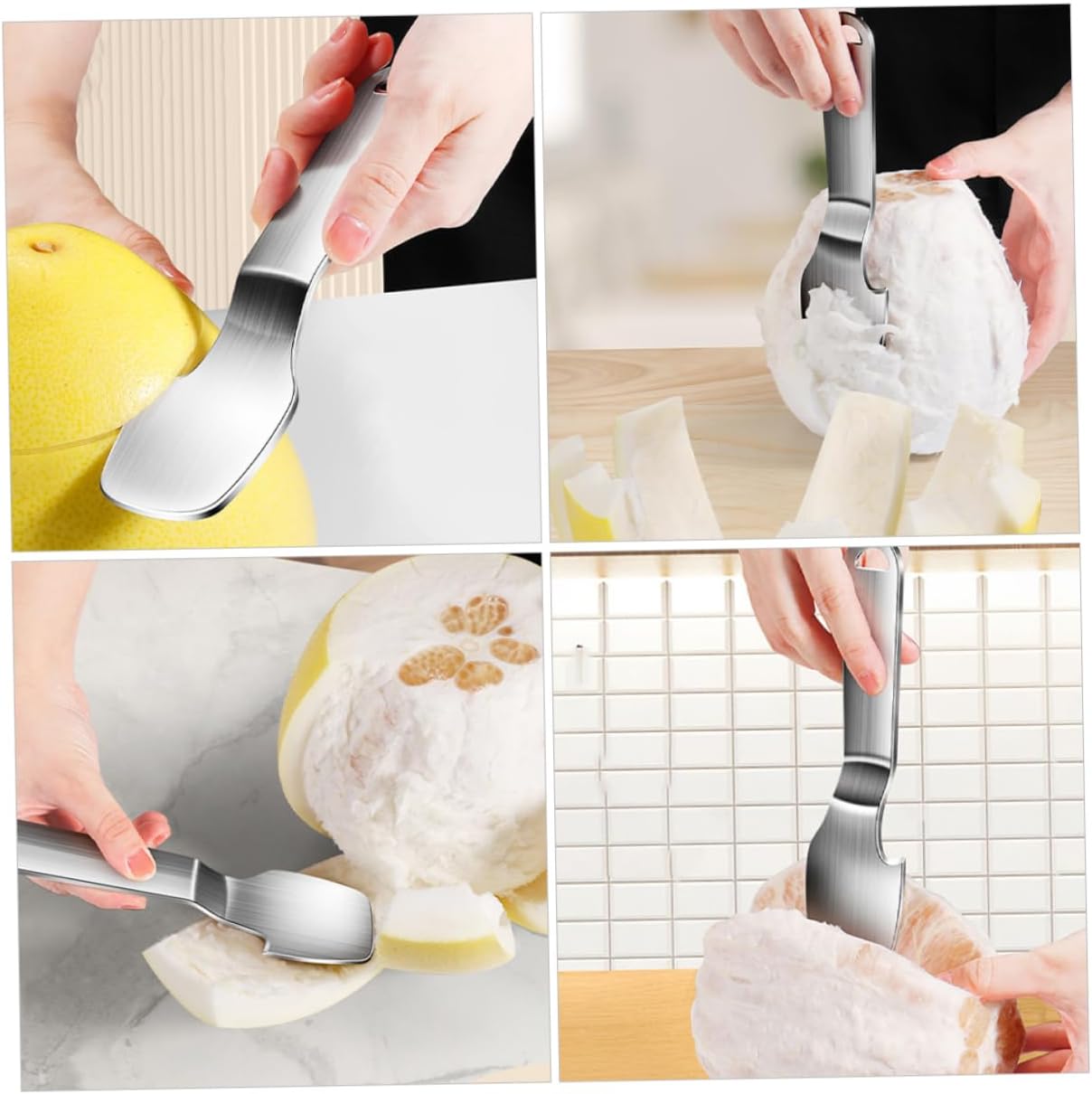 Stainless Steel Grapefruit Knife Heavy Duty Fruit Cutter Multi-use Kitchen Tool for Lemon Orange