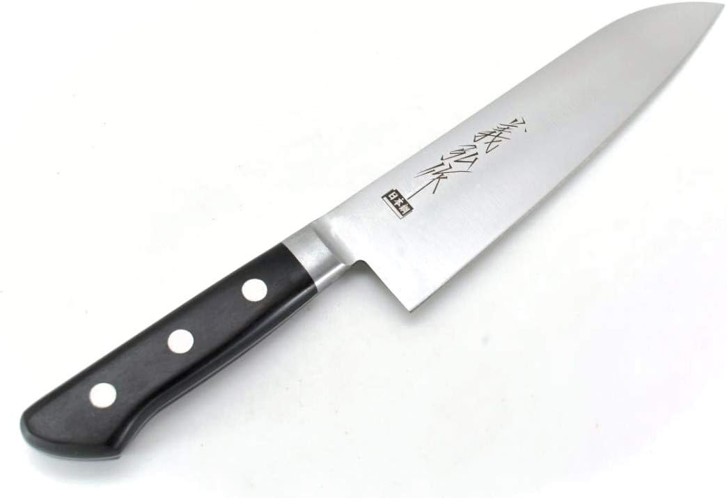 Yoshihiro Hi-Carbon Japan Steel(SK-4), HGA Series Japanese Santoku(Multi Purpose Knife) 180 mm/7.1"
