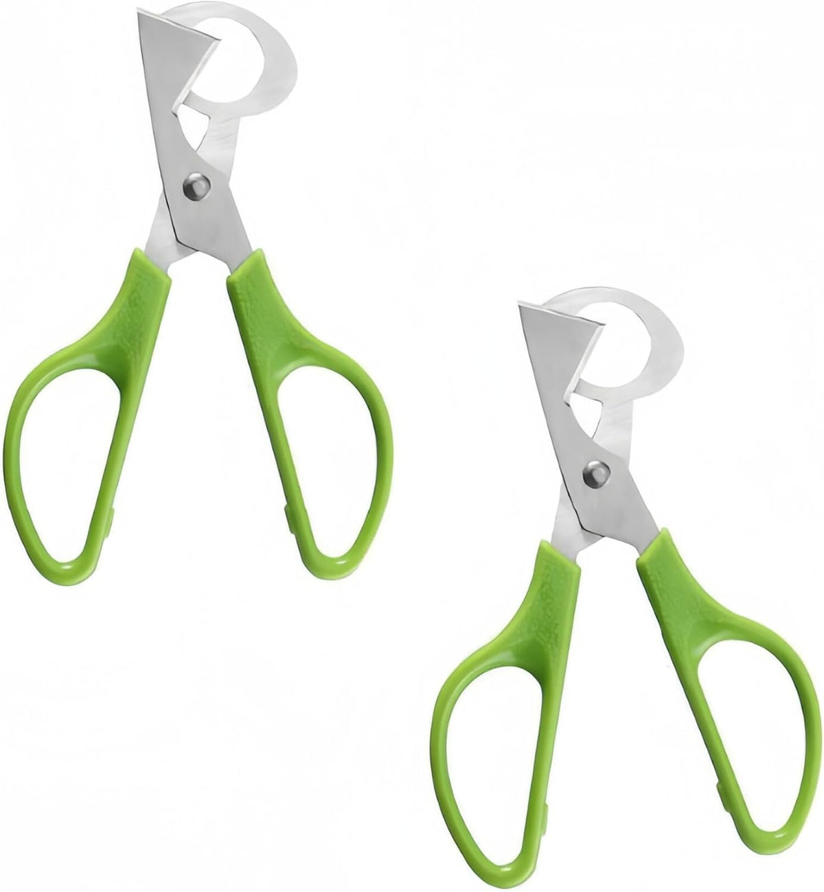 Green Quail Egg Cutter Scissors Kitchen Shears Tool-2 Pcs