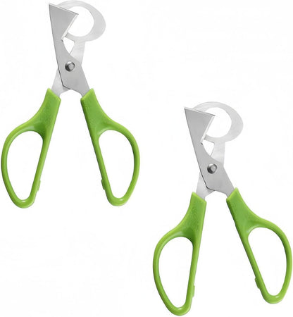 Green Quail Egg Cutter Scissors Kitchen Shears Tool-2 Pcs