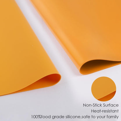 Extra Large Dark Green Countertop Mat - Silicone Table Kitchen Desk Mat - Non-Slip & Heat Resistant - Dinner Placemat Pastry Dough Rolling Mat - Colors B