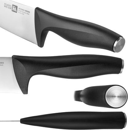 Acciaio High Carbon Stainless Steel 3 Piece Tomato Knife Set (Black)