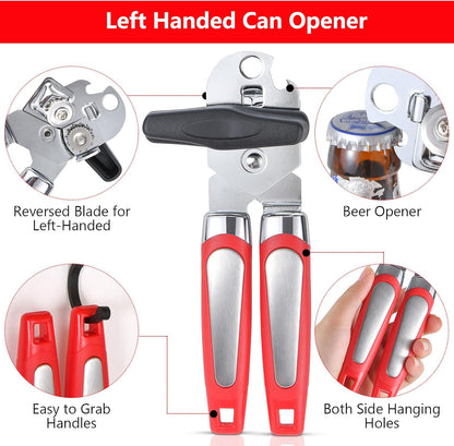 Left Handed Kitchen Scissors Poultry Shears，Can Opener, Peeler Set (4 in 1) | Lefty Kitchen Tools Utensils for Left Hand People/Adults