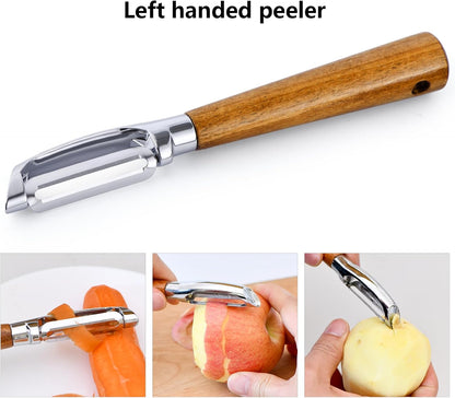 Left Handed Kitchen Scissors Poultry Shears，Can Opener, Peeler Set (4 in 1) | Lefty Kitchen Tools Utensils for Left Hand People/Adults