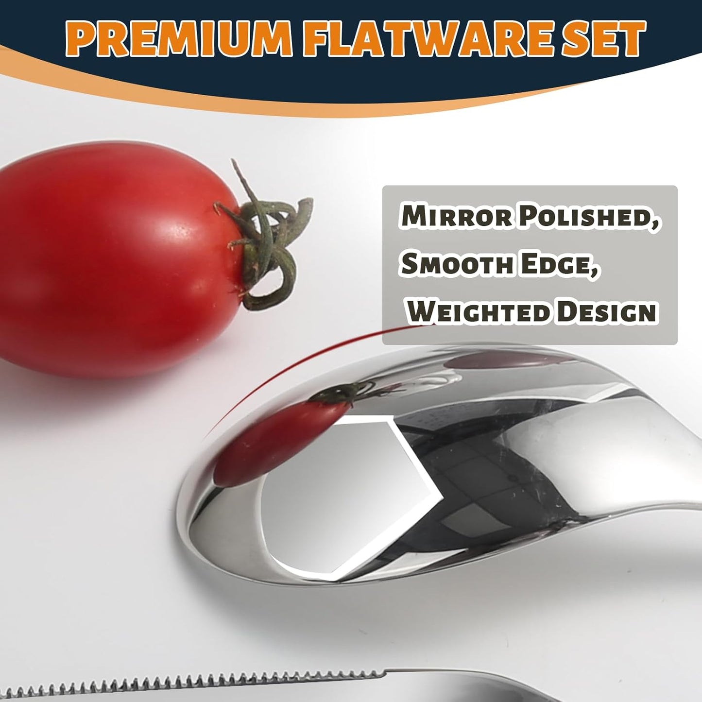 Silverware Set for 12, Heavy Duty Stainless Steel Silverware Set,60 Piece | Mirror Polished Premium Modern Cutlery Flatware Set include Fork Knife Spoon Set,Dishwasher Safe,Utensil set