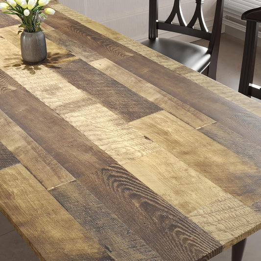 Thick Butcher Block Contact Paper for Countertops Waterproof Brown Wood Contact Paper Peel and Stick Countertops Shiplap Peel and Stick Wood Wallpaper Removable for Cabinets Wall 15.8"x80"