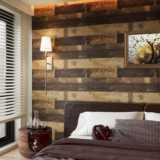 Thick Butcher Block Contact Paper for Countertops Waterproof Brown Wood Contact Paper Peel and Stick Countertops Shiplap Peel and Stick Wood Wallpaper Removable for Cabinets Wall 15.8"x80"
