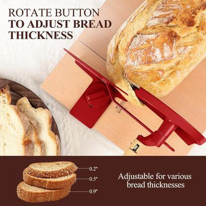 Manual Bread Slicer for Homemade Bread,Even Slicing from Thin to Thick