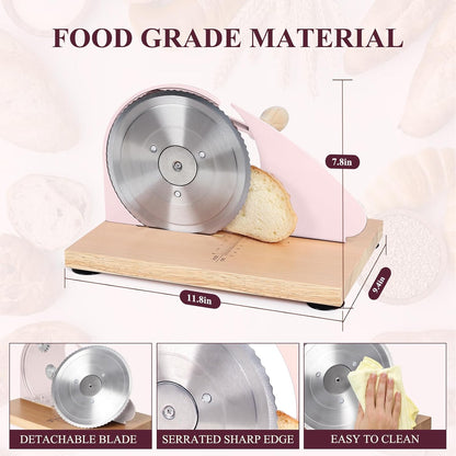 Manual Bread Slicer for Homemade Bread,Even Slicing from Thin to Thick