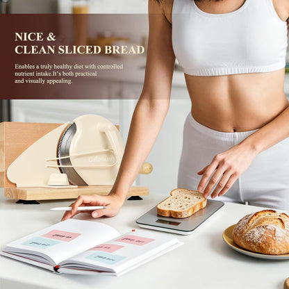 Manual Bread Slicer for Homemade Bread,Even Slicing from Thin to Thick