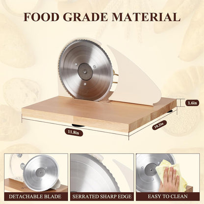 Manual Bread Slicer for Homemade Bread,Even Slicing from Thin to Thick