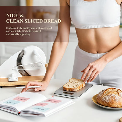 Manual Bread Slicer for Homemade Bread,Even Slicing from Thin to Thick