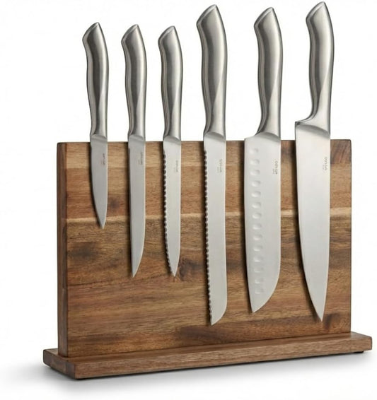Magnetic Knife Holder for Wall – Strong Magnet Knife Rack & Kitchen Organizer | Stainless Steel Magnetic Knife Strip for Knives, Utensils & Tools | Space-Saving Wall Mount Knife Bar