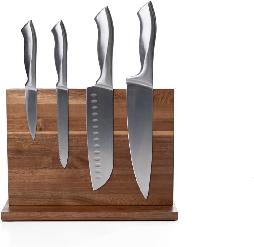 Magnetic Knife Holder for Wall – Strong Magnet Knife Rack & Kitchen Organizer | Stainless Steel Magnetic Knife Strip for Knives, Utensils & Tools | Space-Saving Wall Mount Knife Bar