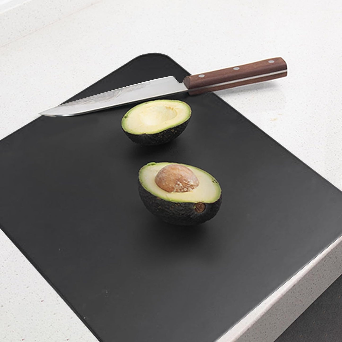 Thick TPU Cutting Boards for Kitchen, Rubber Flexible Cutting Board Mats, Nonslip Silicone Chopping Mats Foldable BPA Free Knife Friendly Non-Toxic Dishwasher Safe