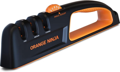 5 Precision Adjust Knife Sharpener- 3-Stage Premium Kitchen Knife Sharpener | Manual Knife Sharpening with Adjustable Angles – Repair, Restore & Polish Any Dull Blade in Minutes