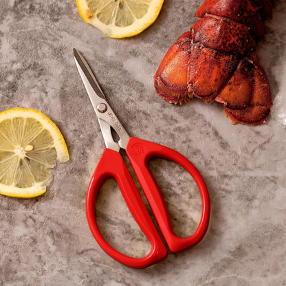 Original Unlimited Kitchen Scissors All Purpose Kitchen Shears With Comfortable Handles, Red