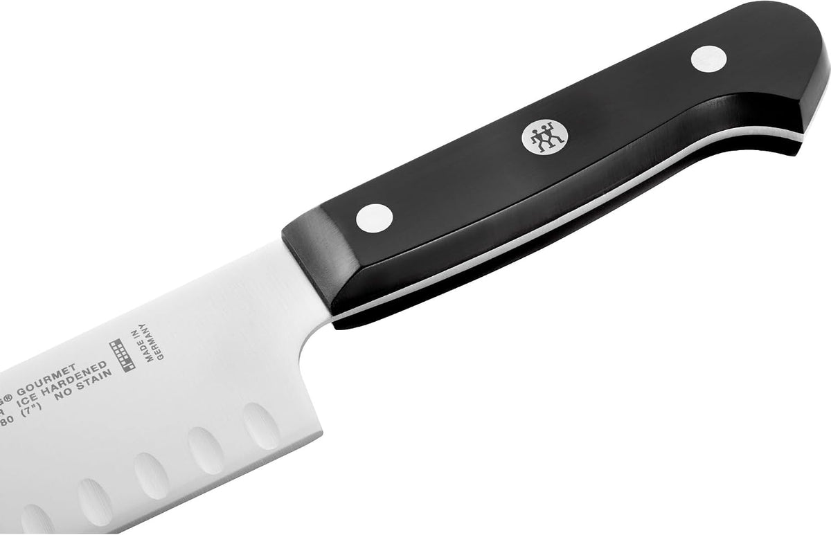 ZWILLING Gourmet 7-inch Hollow Edge Santoku Knife