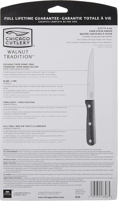 B144 Walnut Tradition 4-Piece Steak Knife Set