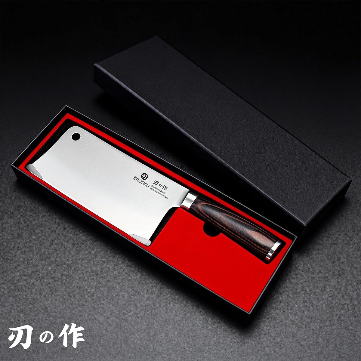 Cleaver Knife 7 Inch Meat Cleaver, Japanese High Carbon Stainless Steel Butcher Knife with Ergonomic Handle, Ultra Sharp Chopping Knife, Kitchen Gadgets for Home/Restaurant, Dads Gifts