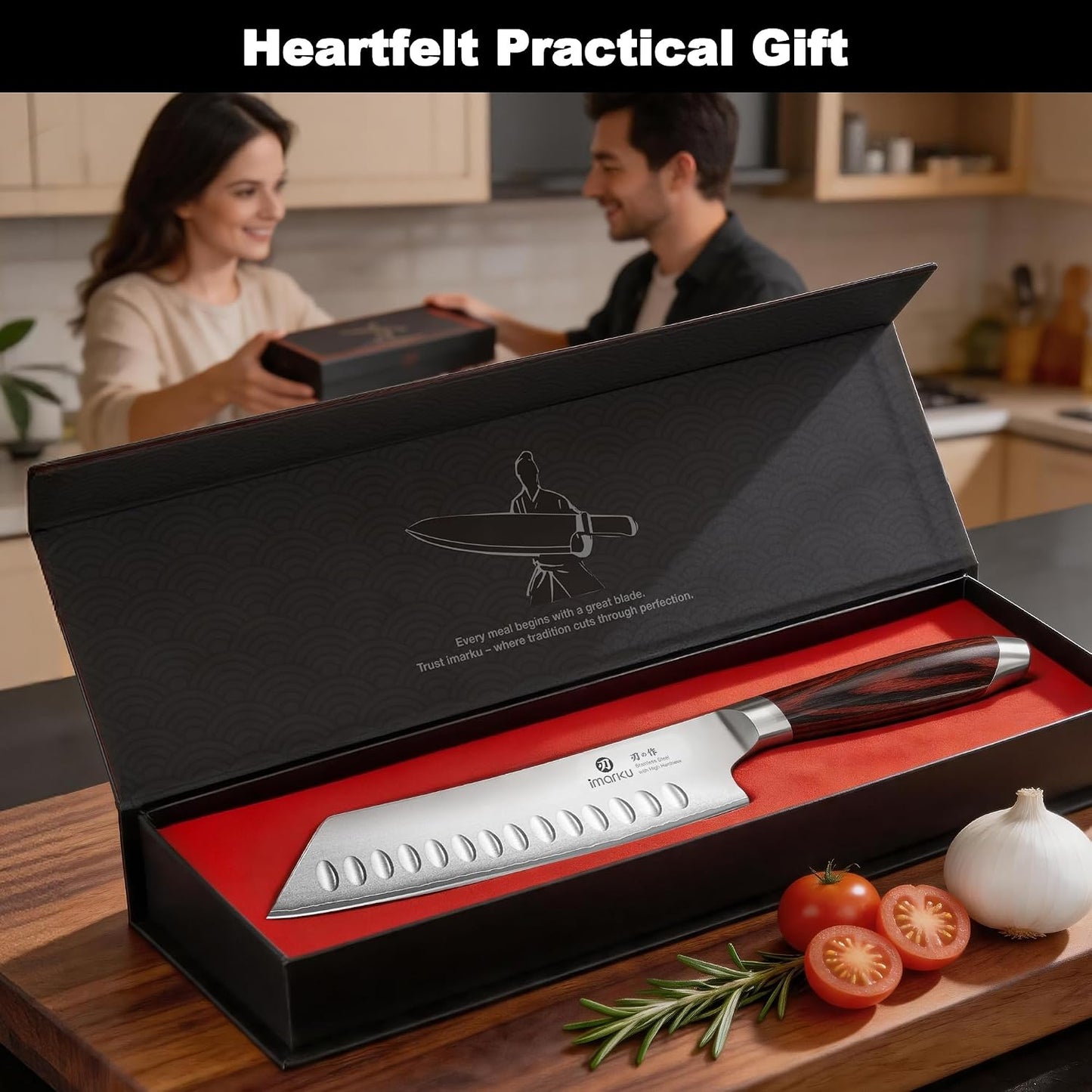Cleaver Knife 7 Inch Meat Cleaver, Japanese High Carbon Stainless Steel Butcher Knife with Ergonomic Handle, Ultra Sharp Chopping Knife, Kitchen Gadgets for Home/Restaurant, Dads Gifts