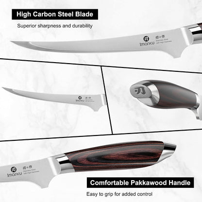 Cleaver Knife 7 Inch Meat Cleaver, Japanese High Carbon Stainless Steel Butcher Knife with Ergonomic Handle, Ultra Sharp Chopping Knife, Kitchen Gadgets for Home/Restaurant, Dads Gifts
