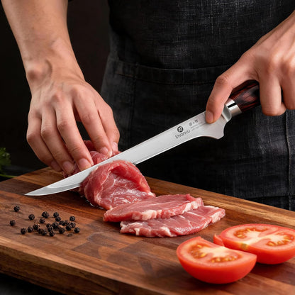 Cleaver Knife 7 Inch Meat Cleaver, Japanese High Carbon Stainless Steel Butcher Knife with Ergonomic Handle, Ultra Sharp Chopping Knife, Kitchen Gadgets for Home/Restaurant, Dads Gifts