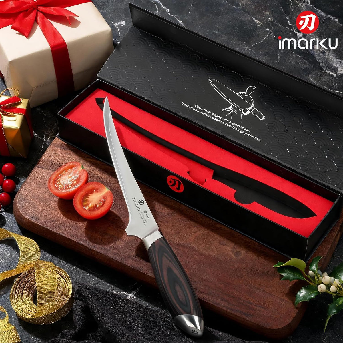 Cleaver Knife 7 Inch Meat Cleaver, Japanese High Carbon Stainless Steel Butcher Knife with Ergonomic Handle, Ultra Sharp Chopping Knife, Kitchen Gadgets for Home/Restaurant, Dads Gifts