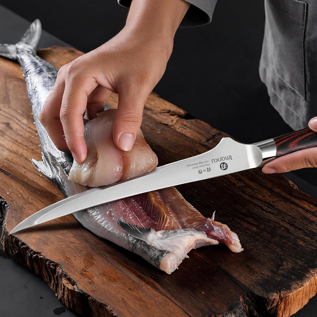 Cleaver Knife 7 Inch Meat Cleaver, Japanese High Carbon Stainless Steel Butcher Knife with Ergonomic Handle, Ultra Sharp Chopping Knife, Kitchen Gadgets for Home/Restaurant, Dads Gifts