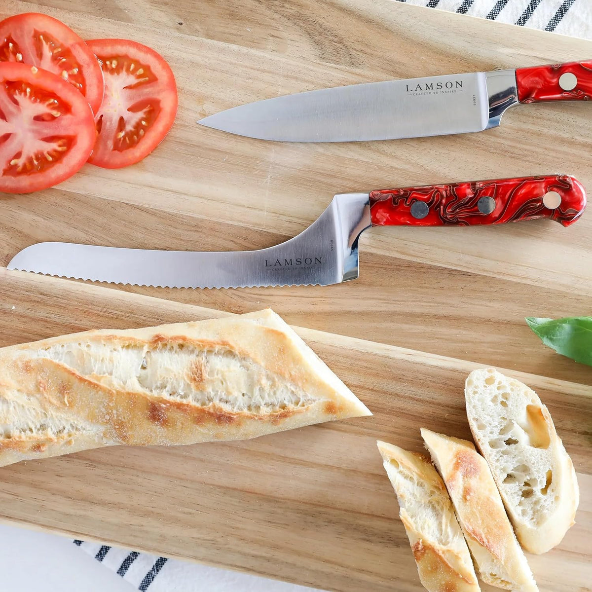 Lamson 7" Premier Forged Offset Serrated Bread Knife (MIDNIGHT)