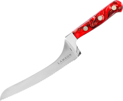 Lamson 7" Premier Forged Offset Serrated Bread Knife (MIDNIGHT)
