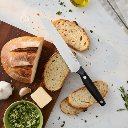 Lamson 7" Premier Forged Offset Serrated Bread Knife (MIDNIGHT)