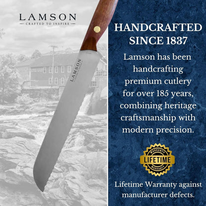 Lamson 7" Premier Forged Offset Serrated Bread Knife (MIDNIGHT)