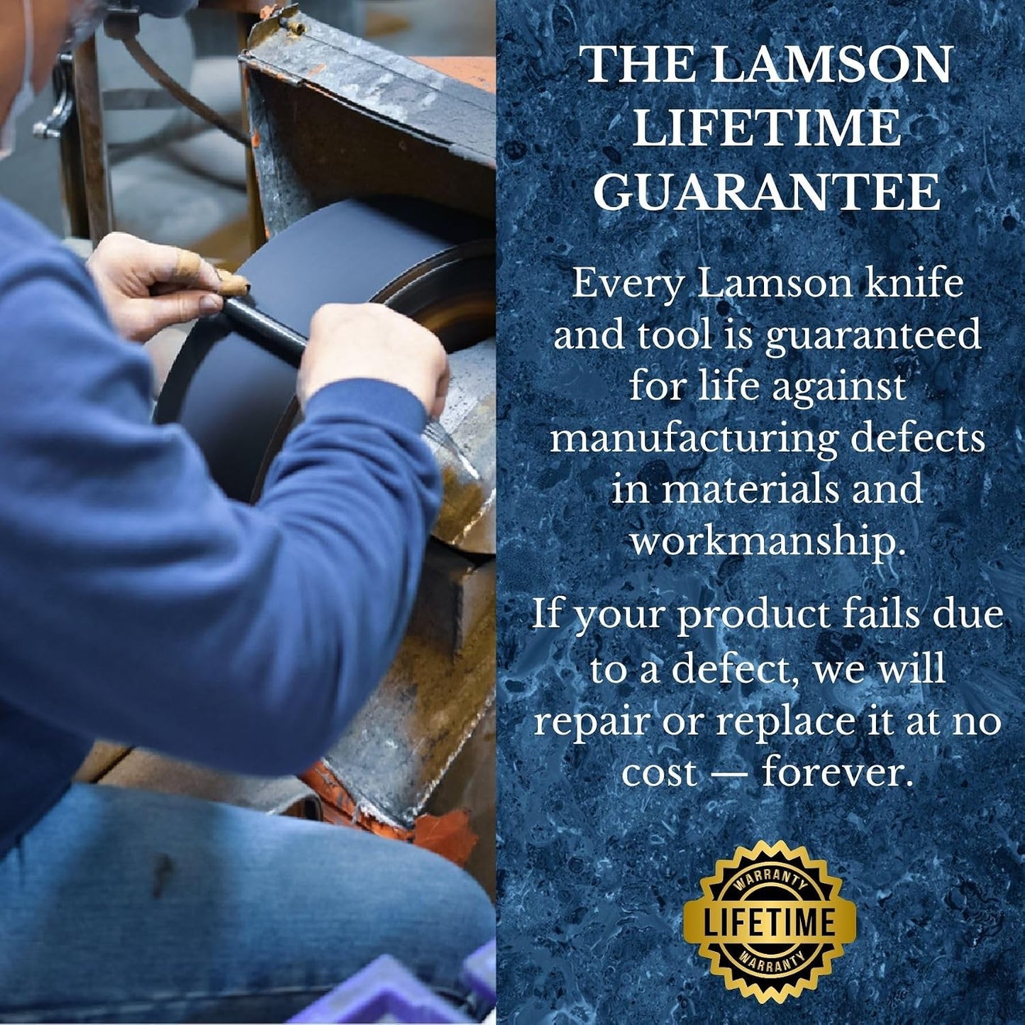 Lamson 7" Premier Forged Offset Serrated Bread Knife (MIDNIGHT)